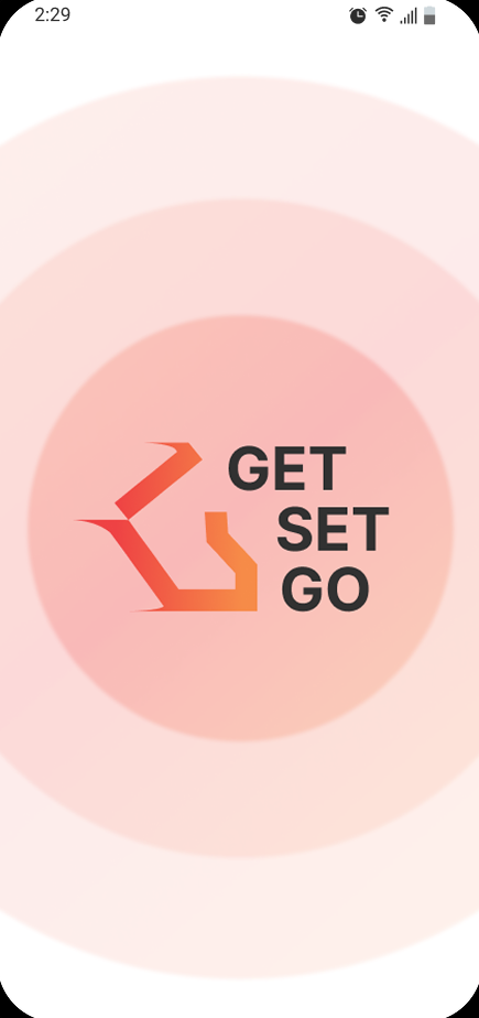 Get Set Go sports academy app splash screen
